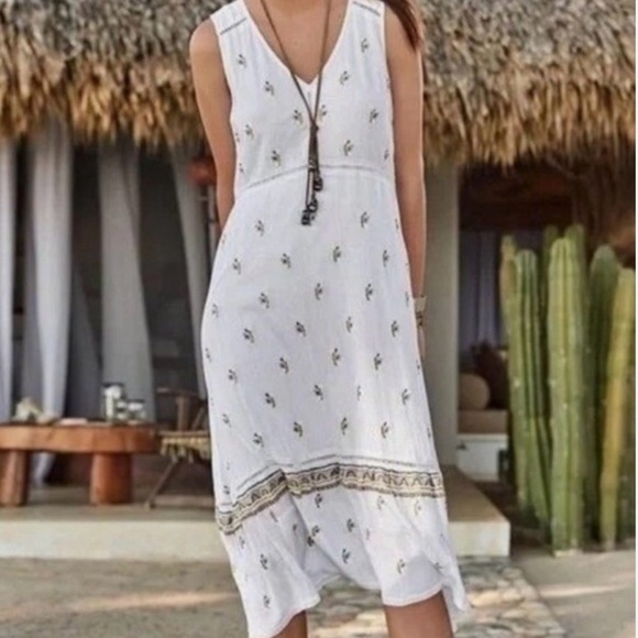 Sundance Marchline Embroidered Sleeveless Sundress Size 8 - Picture 1 of 10